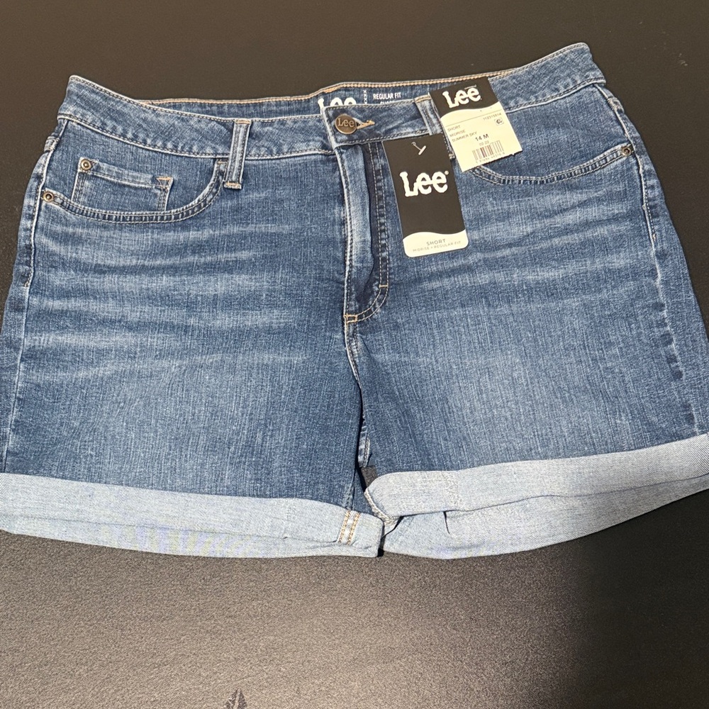 Lee Women's Midrise Blue Jean Shorts